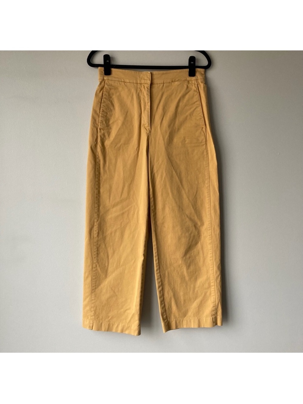 Aritzia Babaton Walsh Pants High Rise Wide Leg‎ Trousers Gold Yellow Women’s 4